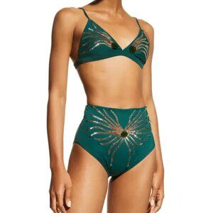 NWT Oceanus Casa Del Duckie Ursula sequin bikini.